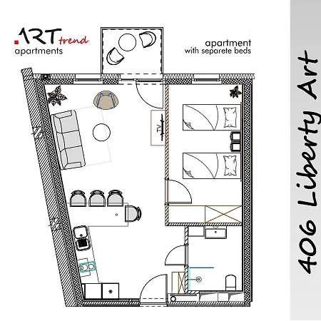 アパート Art Trend Apartment's